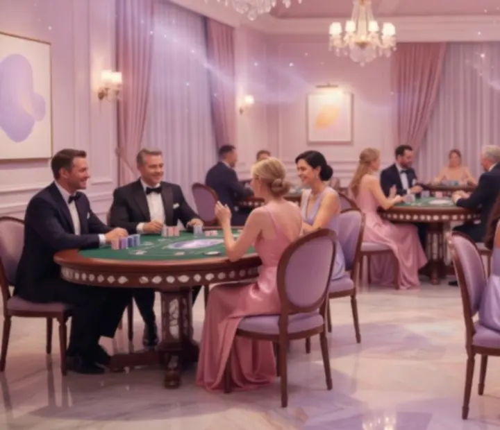 Privát esti esemény galéria: játékasztal, fények és nevető vendégek